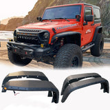 MTNTOPCN Steel Fender Flares compatible for 2007-2018 Jeep Wrangler - Enhance Your Off-Roading Experience with Superior Style and Durability