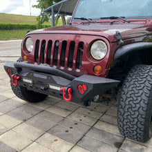 Load image into Gallery viewer, MTNTOPCN Front Bumper Compatible for Jeep Wrangler &amp; Gladiator with Calabash Brother – Gourd Design-Upgrade Your Off-Road Experience (Small Gourd Front Bumper)