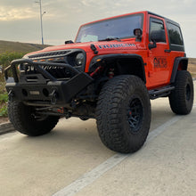 Load image into Gallery viewer, MTNTOPCN Stubby Front Bumper Compatible for 2007-2028 Jeep Wrangler, 2020-2028 Jeep Gladiator - Upgrade Your Off-Road Experience