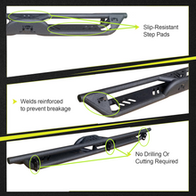 Load image into Gallery viewer, MTNTOPCN Running Boards with 2 Stairs Compatible for 2015-2024 Ford F150, 2017-2022 F250 F350 Super Duty Supercrew Cab - Enhance Your Vehicle with Durable Steel Nerf Bars