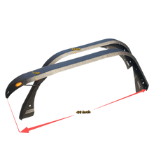 Load image into Gallery viewer, OMP Offroad Steel Fender Flares Compatible for Jeep Wrangler (JL/JLU 2018-2026) | Desert Viper Blade Design –No-Drill Bolt-On | Crawling Moab Rocks (4" + 2 Aluminum Inner Liners))