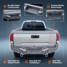 Load image into Gallery viewer, MTNTOPCN Steel Rear Bumper Compatible for 2005-2023 Tacoma - Durable and Stylish Rear Bumper with Unique LED Windows Design