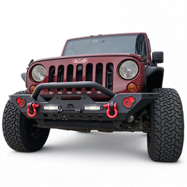 MTNTOPCN Front Bumper Compatible for Jeep Wrangler & Gladiator with Calabash Brother – Gourd Design-Upgrade Your Off-Road Experience (Small Gourd Front Bumper)