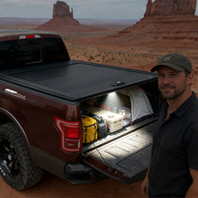 Load image into Gallery viewer, OMP Offroad Aluminum Hard Tonneau Cover | Compatible with 2015-2026 Ford F150 Crew Cab &amp; Raptor/Lightning (5.7' Bed) | Patent Design Heavy-Duty|Optimize Modify Perform (Retractable)