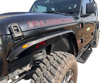 Load image into Gallery viewer, OMP Offroad Steel Fender Flares Compatible for Jeep Wrangler (JL/JLU 2018-2026) | Desert Viper Blade Design –No-Drill Bolt-On | Crawling Moab Rocks (4" + 2 Aluminum Inner Liners))