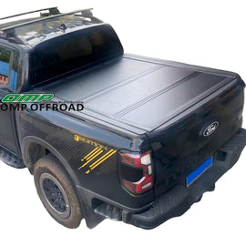 MTNTOPCN Aluminum Quad Fold Tonneau Cover Compatible for 2015-2026 Ford F150 Double Cab/Crew Cab (SuperCrew) (incl. Raptor/Lightning) 5' 7