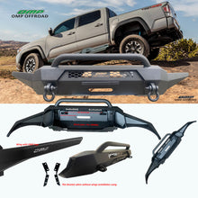 Load image into Gallery viewer, MTNTOPCN Steel Front Bumper with loop Compatible for 2016-2023 Tacoma pick up Truck