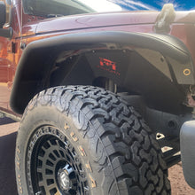 Load image into Gallery viewer, MTNTOPCN Aluminum Fender Flares Front &amp; Rear Compatible for Jeep Wrangler 2007-2018 JK &amp; JKU Unlimited, Revamp Your Jeep: 2007-2018 Jeep Wrangler Fender Flares for Off-Road Adventures