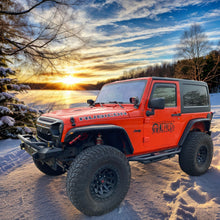 Load image into Gallery viewer, OMP Offroad Blade Concept Design Steel Fender Flares compatible for 2007-2018 Jeep Wrangler - Enhance Your Off-Roading Experience with Superior Style and Durability