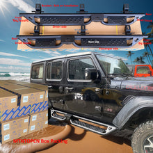 Load image into Gallery viewer, MTNTOPCN Running Boards Side Steps Compatible with Jeep Wrangler JL (2018-2028 4-Door) | 600LB Heavy-Duty Nerf Bars, No-Drill Bolt-On &amp; Textured Black - Aggressive Tube Design Visit the MTNTOPCN Store
