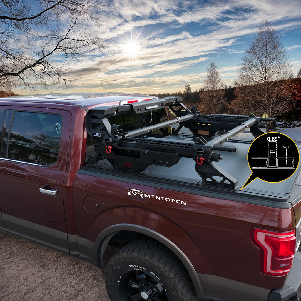 MTNTOPCN Retractable Hard Tonneau Cover | Fits 2015-2026 Ford F150 Crew Cab & Raptor/Lightning (5.7' Bed)| Patent Design Heavy-Duty | Built Wild. Driven Free (Retractable)