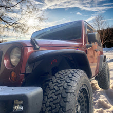 Load image into Gallery viewer, MTNTOPCN Aluminum Fender Flares Front &amp; Rear Compatible for Jeep Wrangler 2007-2018 JK &amp; JKU Unlimited, Revamp Your Jeep: 2007-2018 Jeep Wrangler Fender Flares for Off-Road Adventures