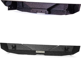 MTNTOPCN Rear Bumper Compatible for Jeep Wrangler JK JKU 2007-2018